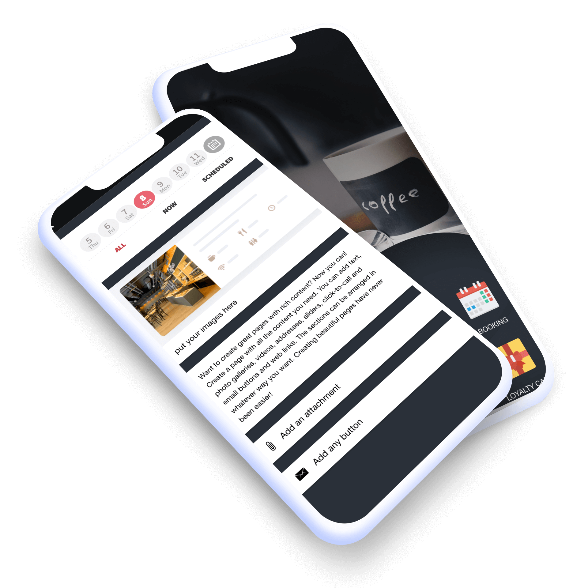 custom page features