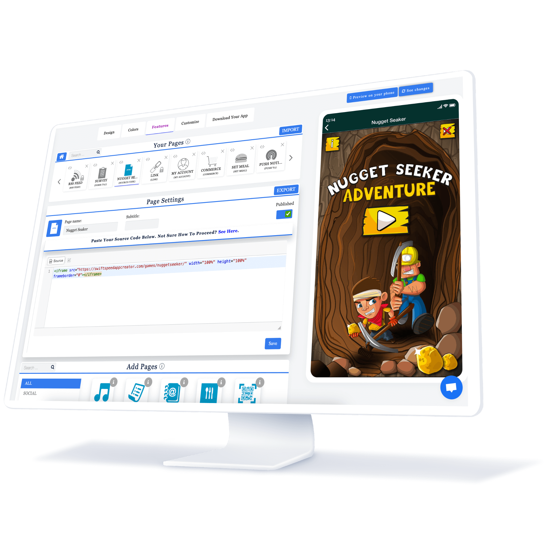 Make Game App Online: Best Free Game App Maker for iPhone and Android - no code