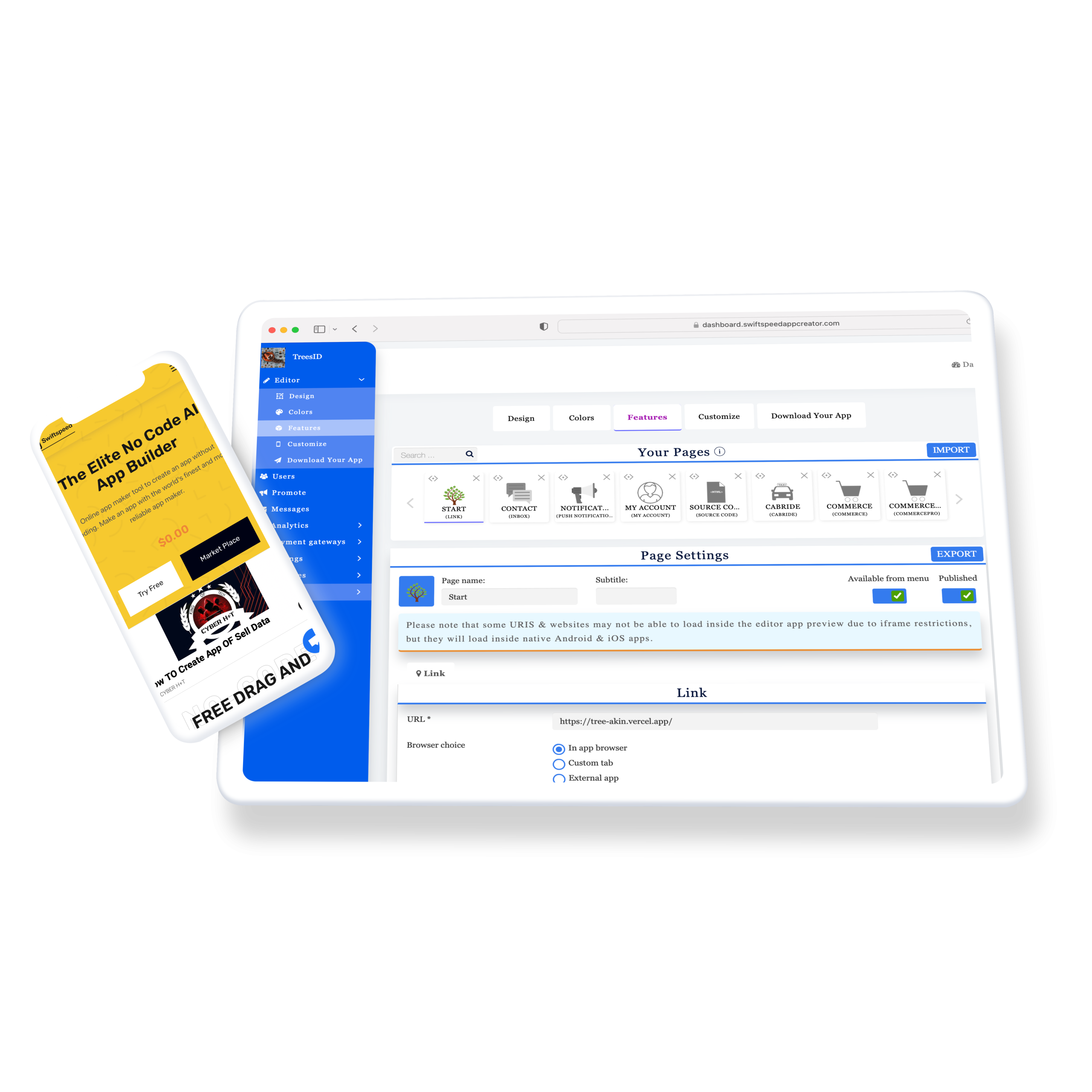 Website to App Converter - Convert Website to Apps 2 Make an app | Website to App - Custom Mobile App Builder