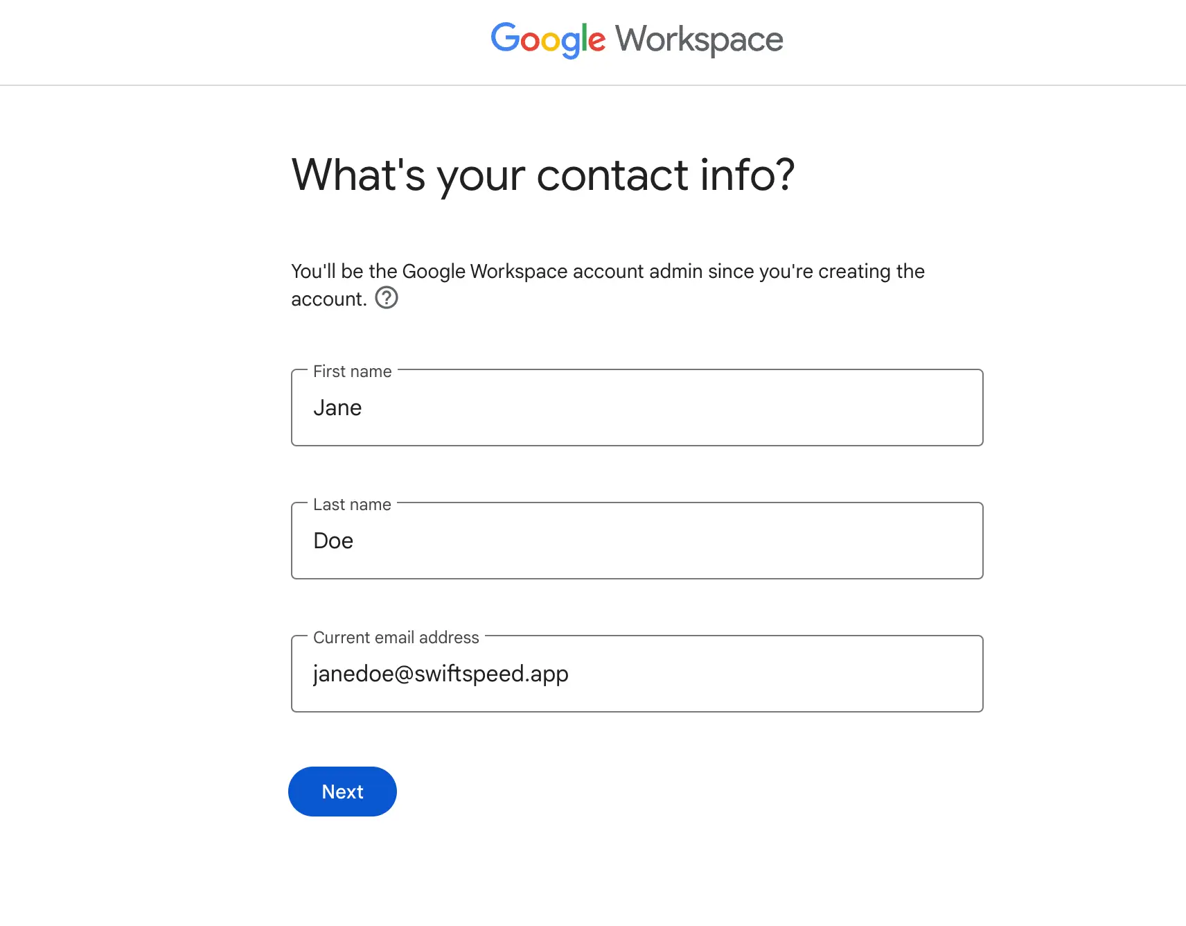 How Google Workspace Can Help Skyrocket Business Productivity 3 Signing Up for G Suite - Google Workspace