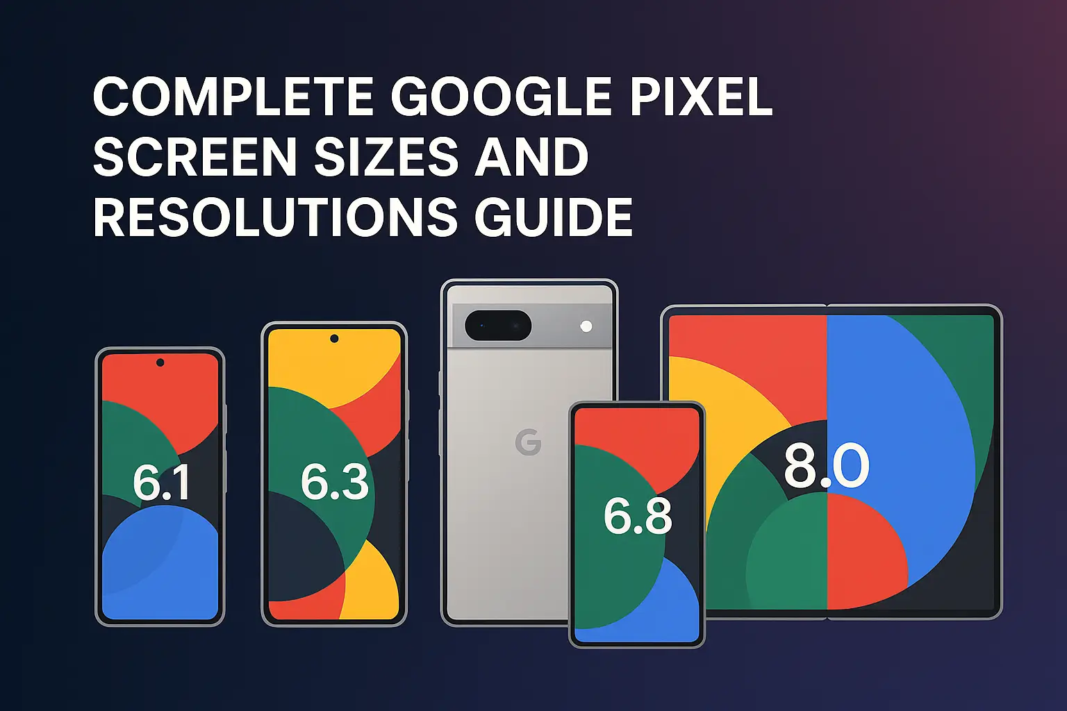 Google Pixel Resolutions
