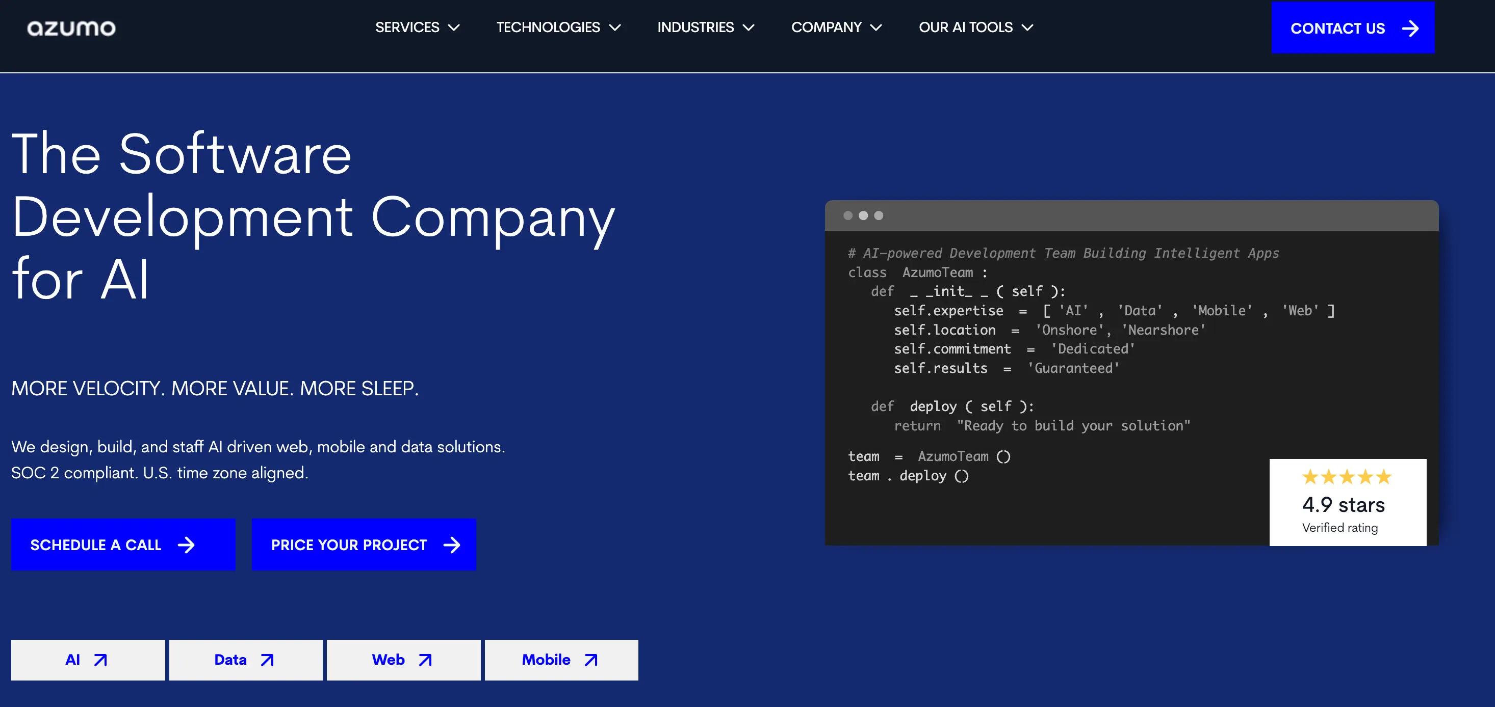 12 Best Node.js Development Companies in the USA 4 Azumo - Php Development Company
